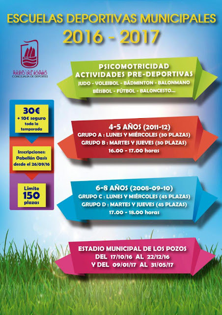 Cartel Escuelas Deportivas 16